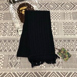 A Bathing Ape Cable Knit Scarf(navy) Size Free
